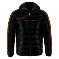 Geaca Givova Olanda Band, Negru / Portocaliu Fluo