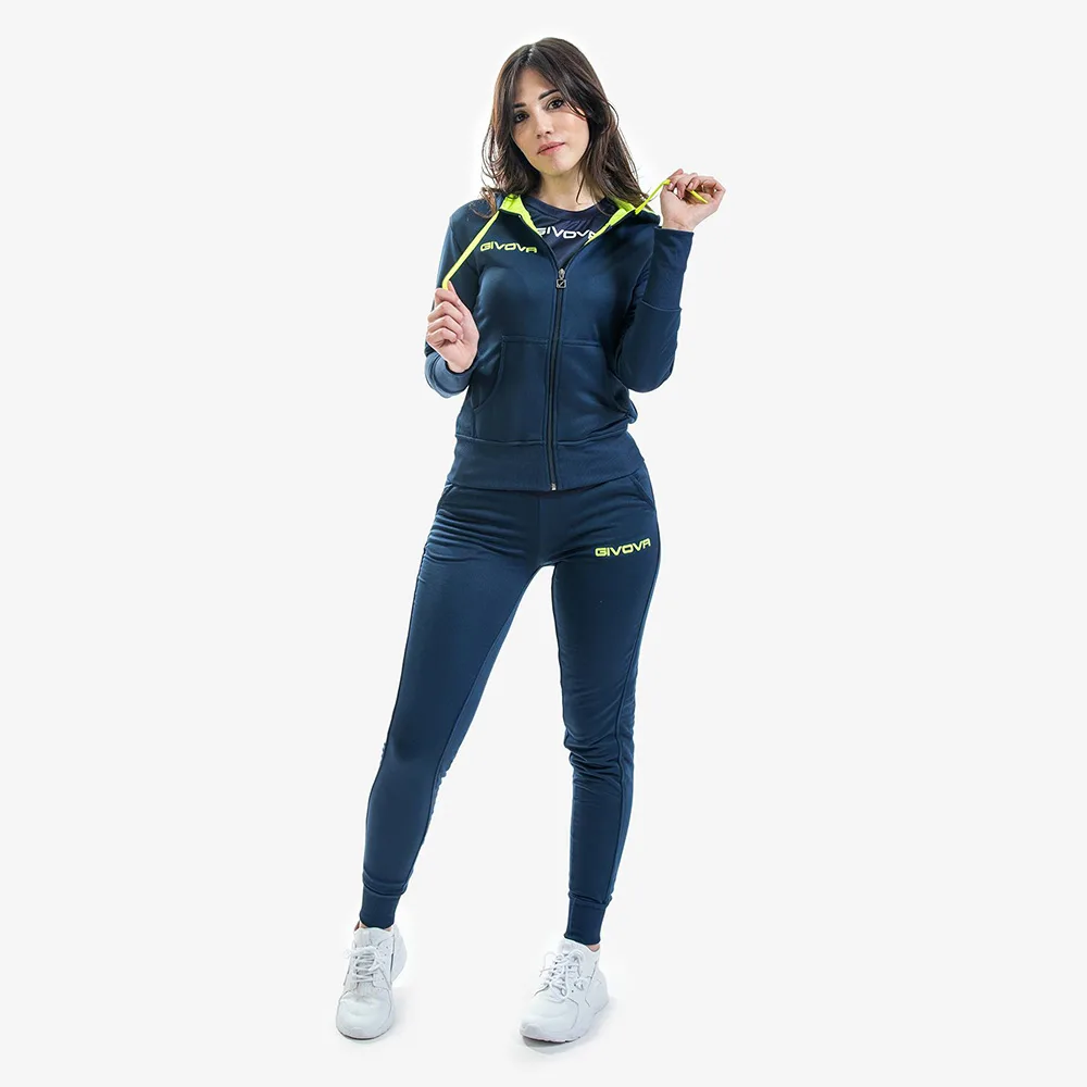 Trening dama Givova Lady, Bleumarin / Galben Fluo - imagine 2