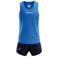 Set echipament atletism Givova New York, Albastru Royal / Bleumarin