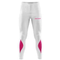 Pantaloni lungi Givova Running, Alb / Fuxia