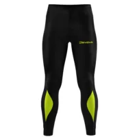 Pantaloni lungi Givova Running, Negru / Galben Fluo