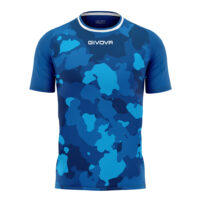 Tricou sport Givova Army, Albastru Royal / Turcoaz