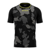 Tricou sport Givova Army, Negru / Gri