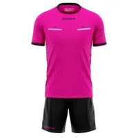 Set echipament arbitru Givova Flag, Fuxia / Negru
