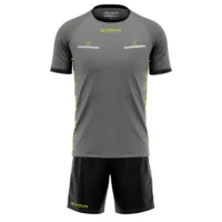 Set echipament arbitru Givova Flag, Gri inchis / Negru