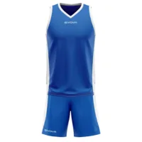 Set echipament baschet Givova Power, Albastru Royal / Alb