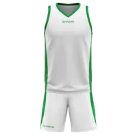 Set echipament baschet Givova Power, Alb / Verde