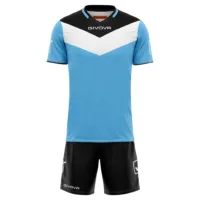 Kit echipament sportiv Givova Campo - Albastru sky/Negru