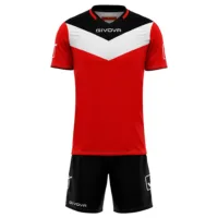 Kit echipament sportiv Givova Campo - Negru/Rosu