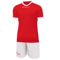 Kit echipament sportiv Givova Revolution, Rosu / Alb