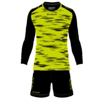 Set echipament portar fotbal Givova Difesa, Galben Fluo / Negru