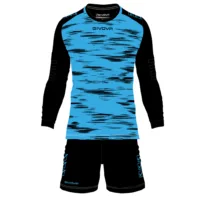 Set echipament portar fotbal Givova Difesa, Turcoaz / Negru