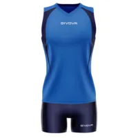 Set echipament volei dama Givova Spike, Albastru Royal / Bleumarin
