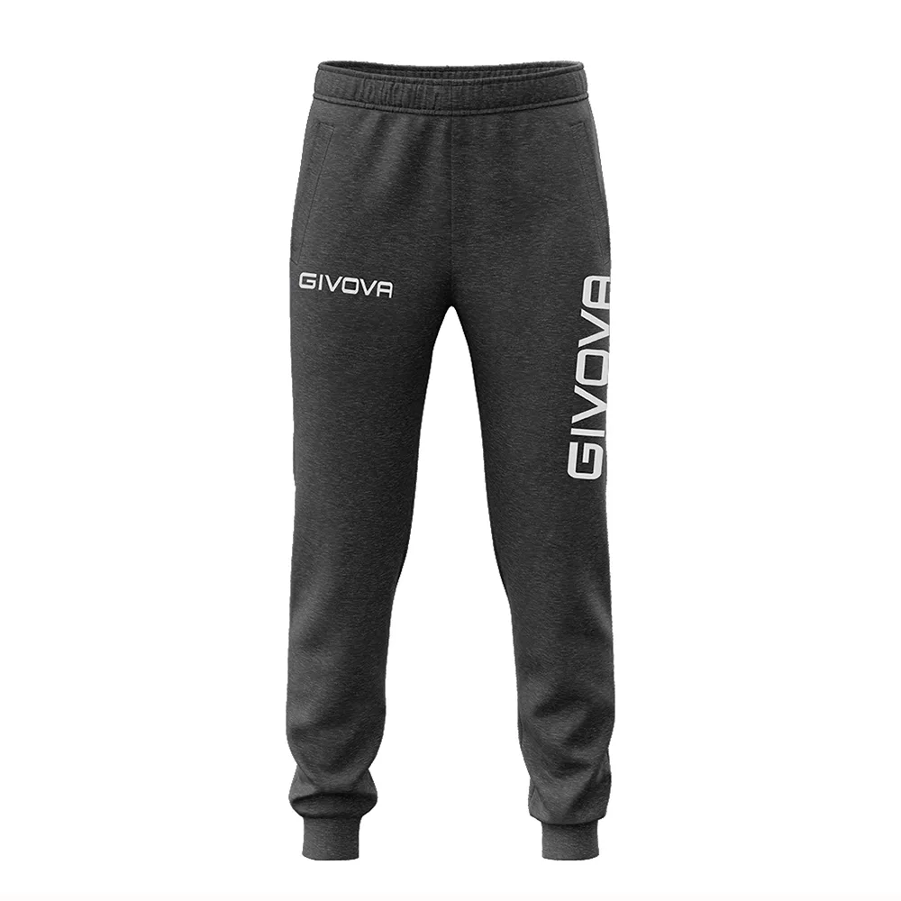 Pantaloni lungi Givova King Felpa, Gri - imagine 1