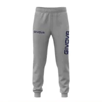 Pantaloni lungi Givova King Felpa, Gri deschis / Bleumarin