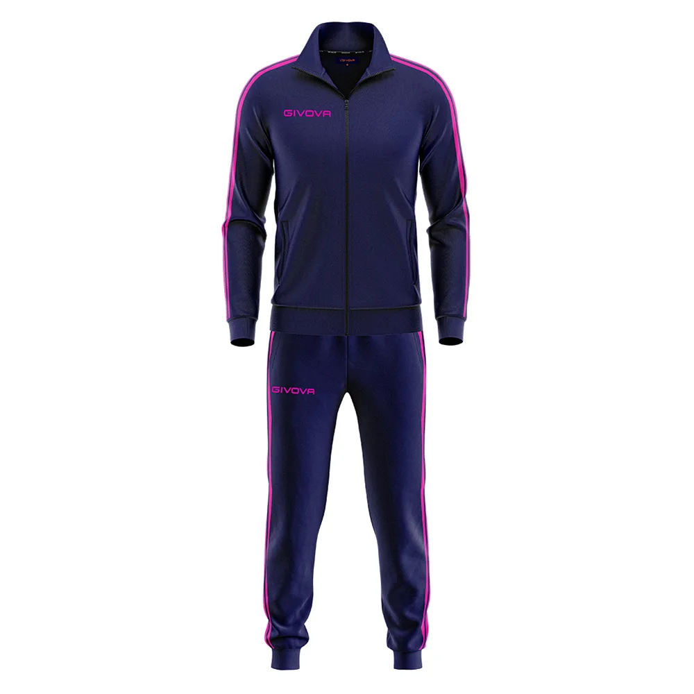 Trening Givova Scuola Terry, Bleumarin / Fuxia - imagine 1