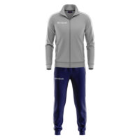 Trening Givova Scuola Terry, Gri deschis / Bleumarin