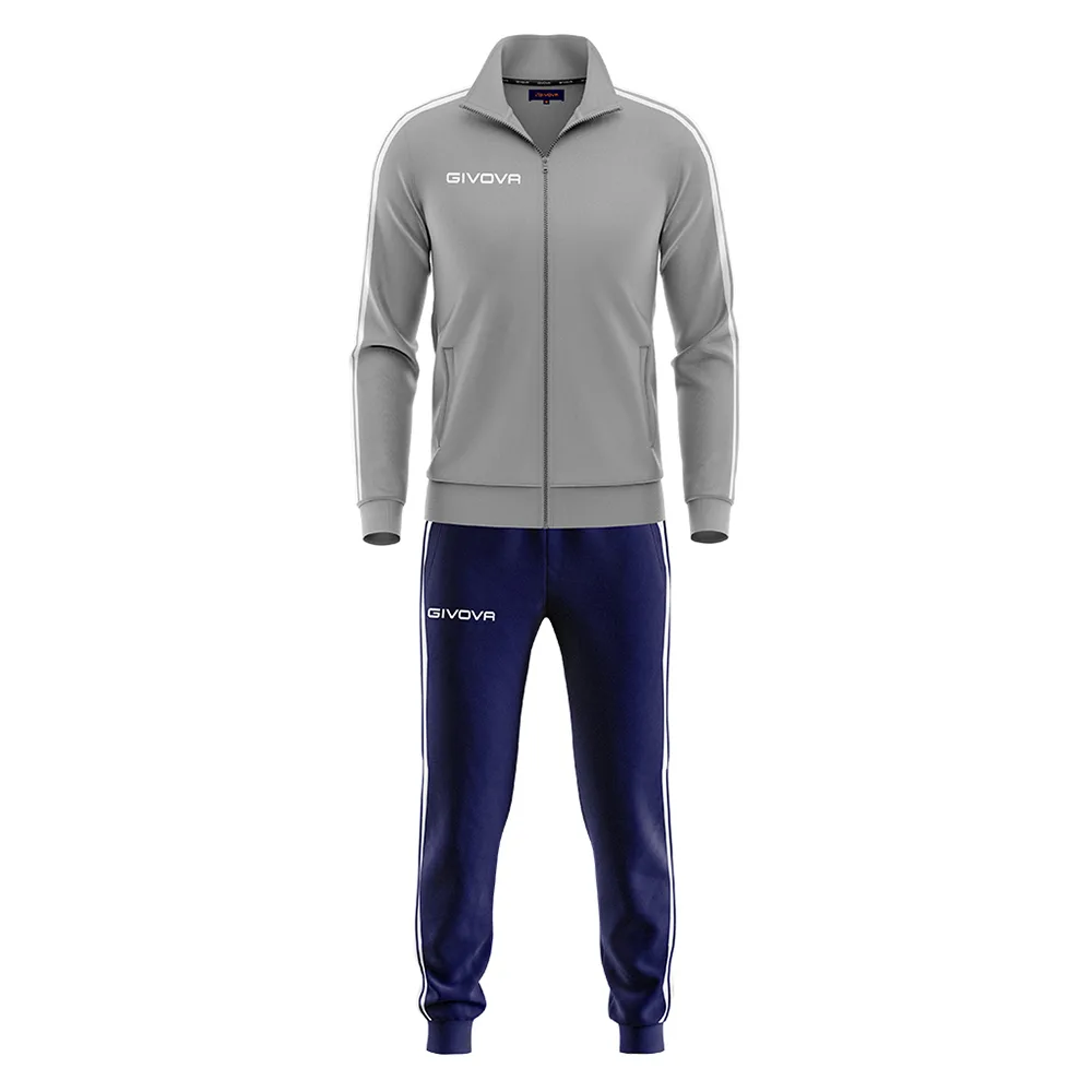 Trening Givova Scuola Terry, Gri deschis / Bleumarin - imagine 1