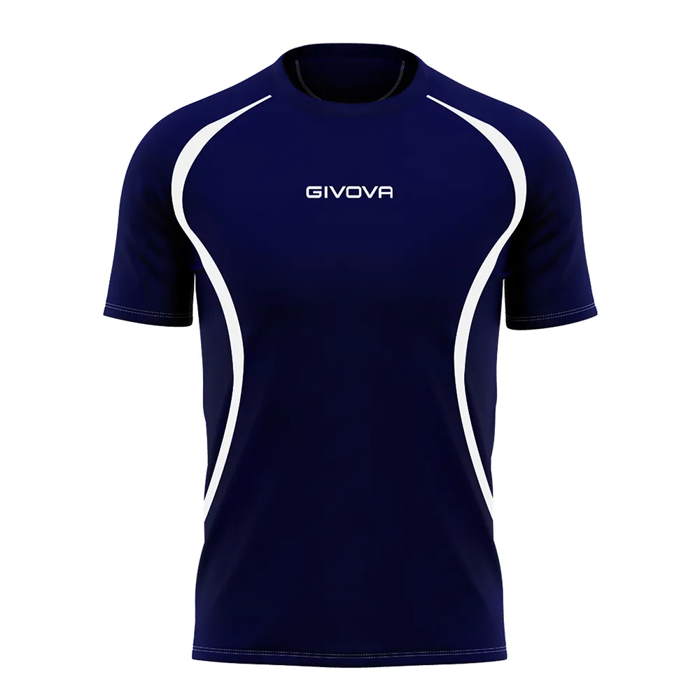 Tricou Givova Running, Bleumarin / Alb - imagine 1