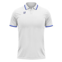 Tricou polo Givova Action, Alb / Bleumarin