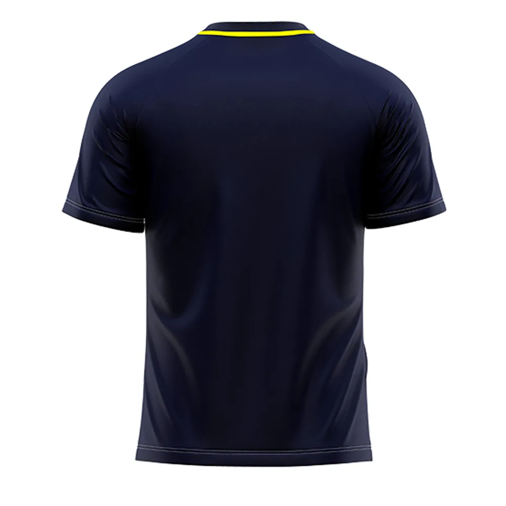 Tricou sport Givova Tratto, Bleumarin / Galben - imagine 2
