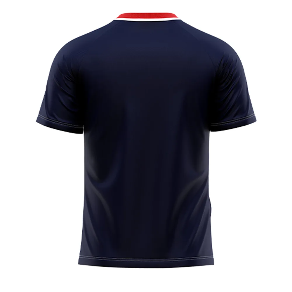 Tricou sport Givova Tratto, Bleumarin / Rosu - imagine 2