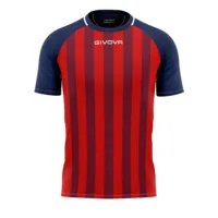 Tricou sport Givova Tratto, Bleumarin / Rosu