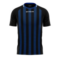 Tricou sport Givova Tratto, Negru / Albastru Royal