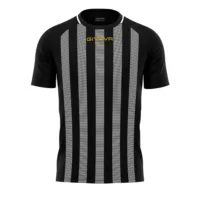 Tricou sport Givova Tratto, Negru / Alb