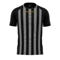 Tricou sport Givova Tratto, Negru / Alb
