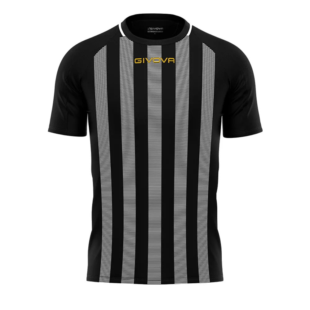Tricou sport Givova Tratto, Negru / Alb - imagine 1