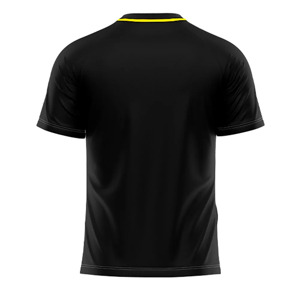 Tricou sport Givova Tratto, Negru / Galben - imagine 2