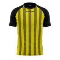 Tricou sport Givova Tratto, Negru / Galben
