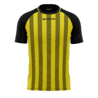 Tricou sport Givova Tratto, Negru / Galben