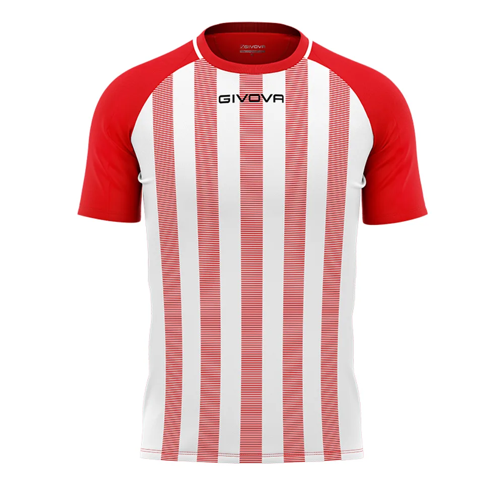 Tricou sport Givova Tratto, Rosu / Alb - imagine 1