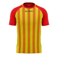 Tricou sport Givova Tratto, Rosu / Galben