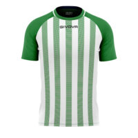 Tricou sport Givova Tratto, Verde / Alb