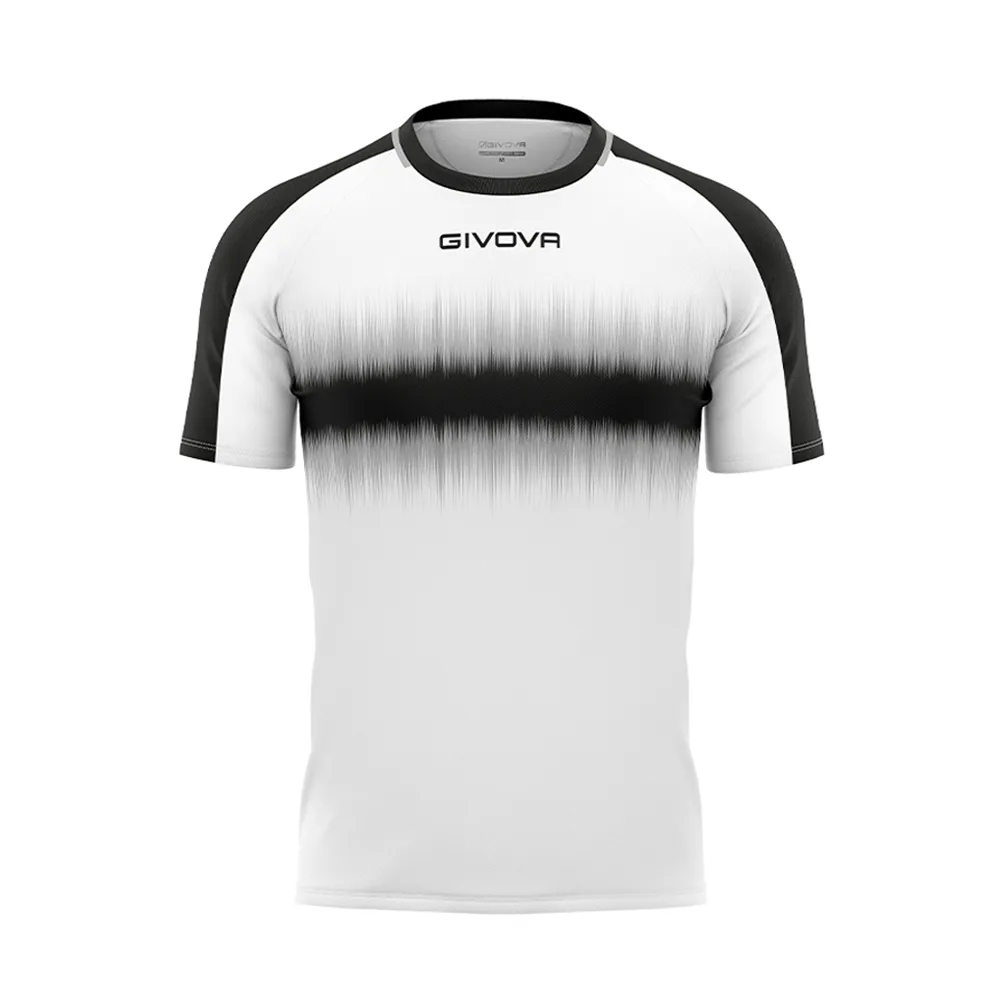 Tricou sport Givova Radio, Alb / Negru - imagine 1