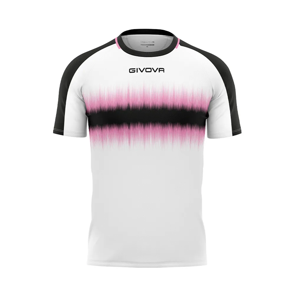 Tricou sport Givova Radio, Roz / Negru - imagine 1