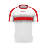 Tricou sport Givova Radio, Rosu / Alb
