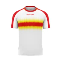 Tricou sport Givova Radio, Rosu / Galben