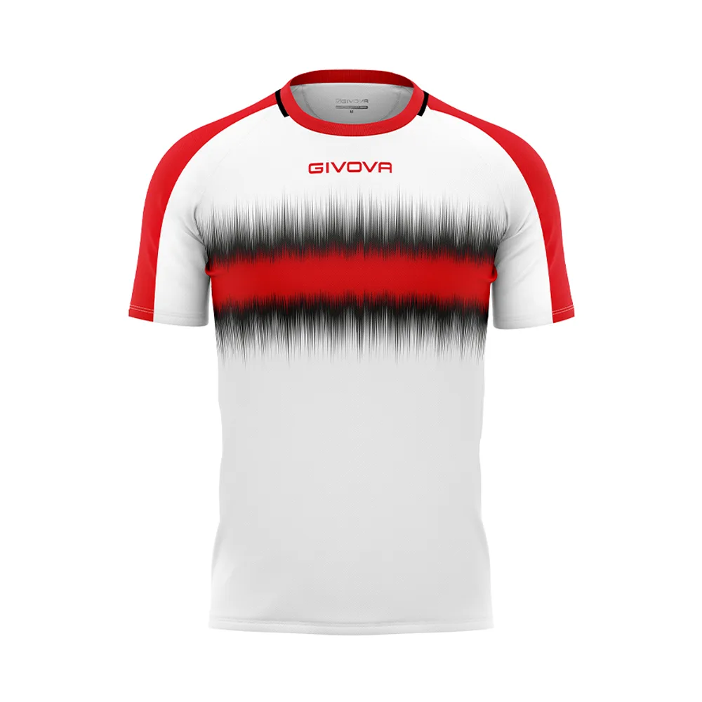 Tricou sport Givova Radio, Rosu / Negru - imagine 1