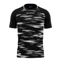 Tricou sport Givova Pixel, Negru / Alb