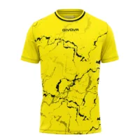Tricou sport Givova Grafite, Galben / Negru