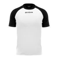 Tricou sport Givova Capo, Alb / Negru