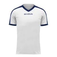 Tricou sport Givova Revolution, Alb / Bleumarin