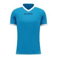 Tricou sport Givova Revolution, Albastru Sky / Alb