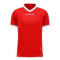 Tricou sport Givova Revolution, Rosu / Alb