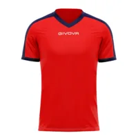 Tricou sport Givova Revolution, Rosu / Bleumarin