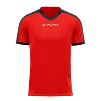 Tricou sport Givova Revolution, Rosu / Negru